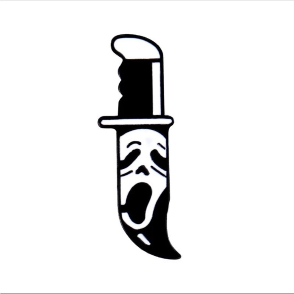 5/20$  Scream Ghost Face Ghostface Horror Kawaii Aesthetic Goth Enamel Pin - Picture 8 of 16